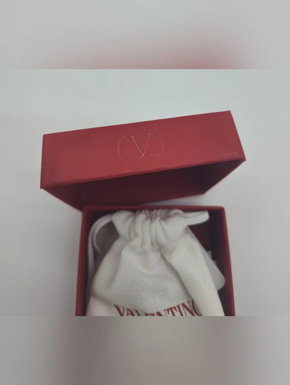 VALENTINO GARAVANI Red Jewelry Box Dust Bag Cards Envelope Mytheresa Gift Set